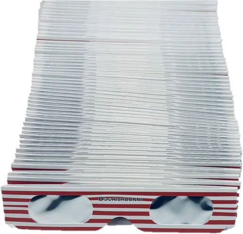 Vista 12 de Bookishbunny 50 pares solares de los espectadores del eclipse de las gafas de papel de la visión del sol ISO certificó diversos patrones