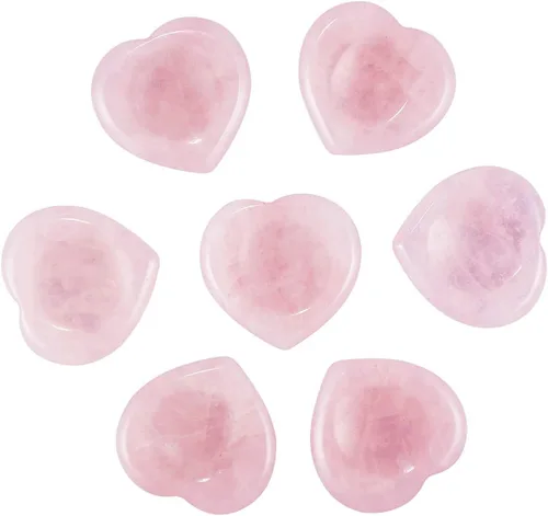 Vista 5 de SUNYIK Piedra natural tallada a mano para el pulgar, piedras pulidas en el bolsillo de la palma, cristal curativo para el día de San Valentín