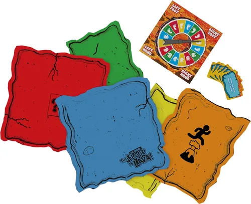 Vista 2 de La Edición Familiar Original The Floor is Lava! - Juego Interactivo para Niños y Adultos - Promueve la Actividad Física - Seguro para Interiores