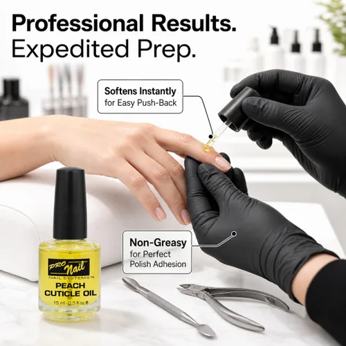 Vista 4 de PRO NAIL Aceite para cutículas, mezcla botánica de 6 aceites con vitamina E, almendras y aceite de semilla de algodón, repara las cutículas secas