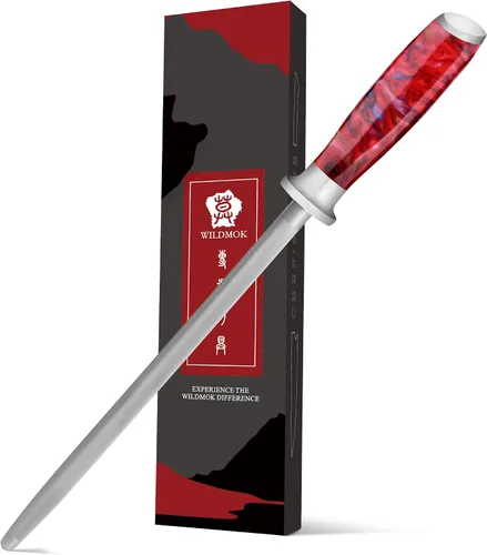 Vista 8 de WILDMOK Afilar la dureza estupenda que afila Rod de acero, sacapuntas de cuchillo de 9 pulgadas