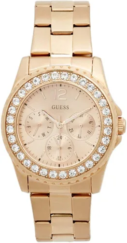 Vista 2 de GUESS Factory - Reloj multifunción para mujer, color dorado