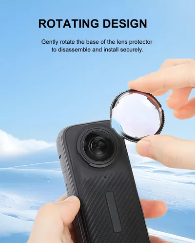 Vista 11 de Funda protectora de lente premium para Insta360 X4 Protector de lente