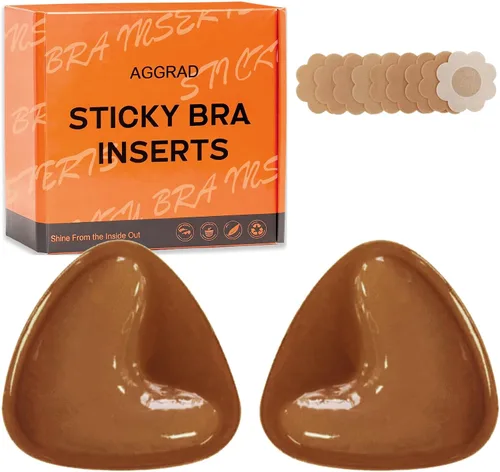 Vista 8 de Almohadillas de Sujetador Adhesivas de Doble Cara Insertos Volumen Ultra Instantáneo Push Up Sujetador Adhesivo para Mujeres Trajes de Baño Bikinis