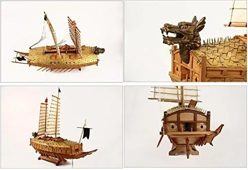 Vista 3 de [Kit de modelo de madera] Barco Tortuga Escala 1/65 Buque de guerra coreano Keo-Book-Sun
