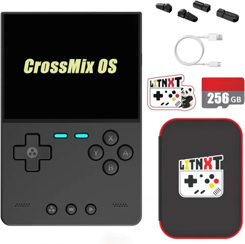 Vista 11 de TRIMUI - Consola de juegos portátil de ladrillo con LITNXT CrossMixOS, consola de juegos retro IPS de 3.2 pulgadas, reproductor de videojuegos retro