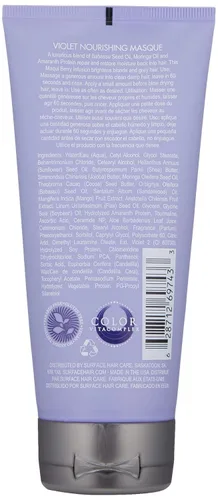 Vista 2 de Surface Hair Mascarilla nutritiva violeta, hidrata, repara e ilumina el cabello rubio y gris, 6 onzas líquidas