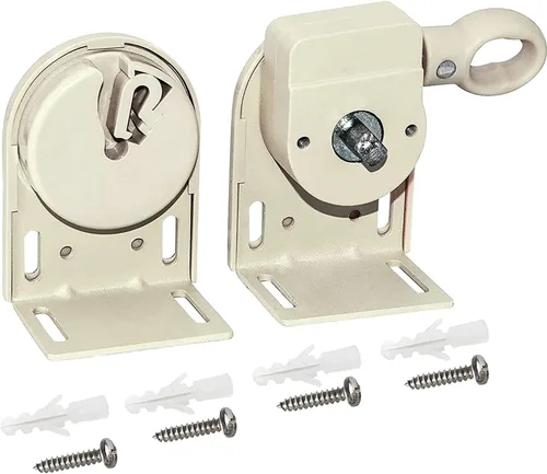 Vista 15 de Juego de accesorios para persianas enrollables, soportes de montaje universales de repuesto para persianas enrollables exteriores e interiores Gris