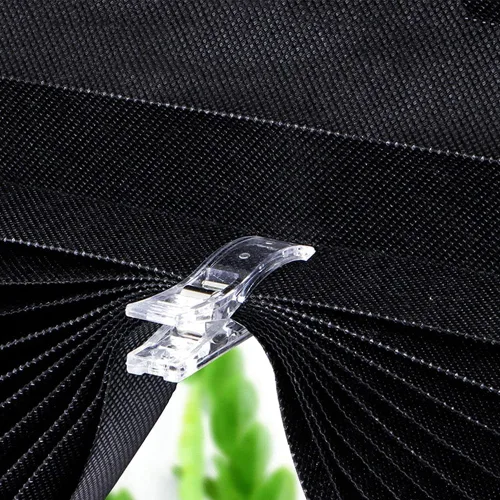 Vista 2 de 12 clips para persianas de papel plisadas, clips de plástico transparente para ventanas temporales para persianas que sujetan cortinas