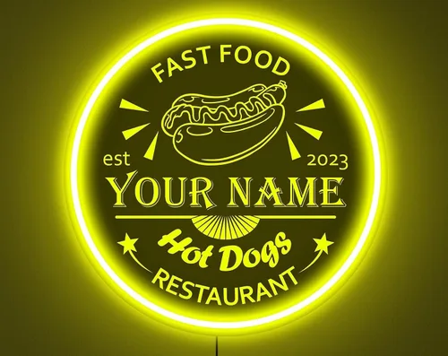 Vista 10 de Letrero de neón personalizado para panadería, letrero de acrílico para panadería, noche ligera de panadería, decoración de pared de panadería Bakery