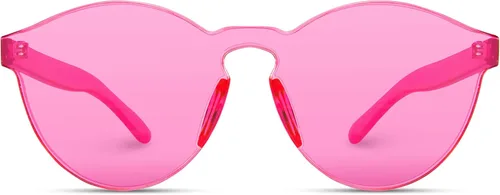 Vista 2 de Wearme Pro - Lentes para sol Super Retro Redondos, transparentes.