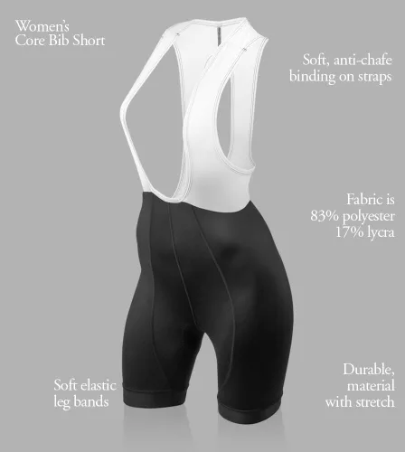 Vista 7 de Aero Tech - Pantalones cortos de ciclismo acolchados para mujer