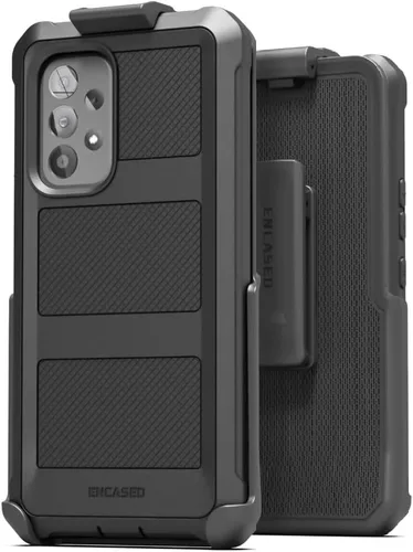 Vista 5 de Encased Funda para Samsung A53 5G con protector de pantalla integrado y clip para cinturón (Falcon Armor, Galaxy A53)