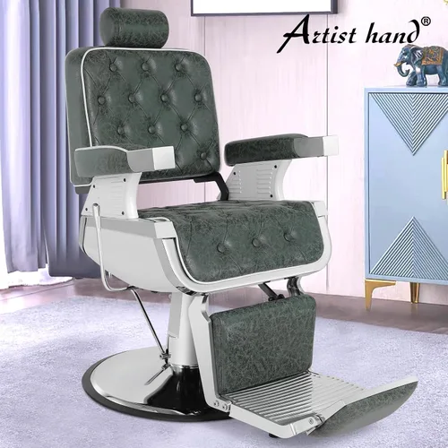 Vista 2 de Artist hand Silla de peluquero, silla de salón de belleza, reclinación hidráulica de alta resistencia para estilista, salón de tatuajes, silla