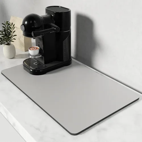 Vista 18 de Rnivvi Tapete de secado de platos para encimera de cocina, 16 x 18 pulgadas, bonita almohadilla de secado absorbente resistente al calor con goma