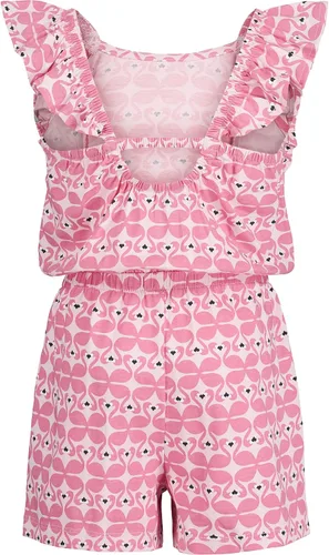 Vista 2 de Nautica Mameluco de punto con estampado para niñas, ajuste relajado sin mangas y cintura ceñida