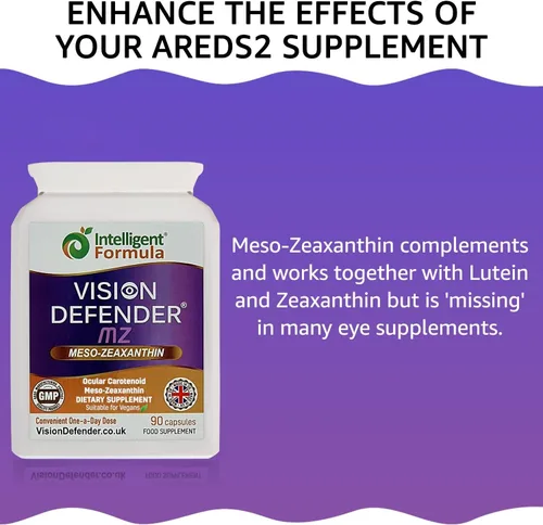 Vista 8 de Vision Defender MZ Meso-zeaxantina 10mg Suplemento vegano para ojos