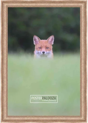 Vista 13 de Poster Palooza 3x3 Inch Traditional Antique Silver Complete Wood Square Picture Frame with UV Acrylic Plexiglass, Foam Board Backing & Hardware