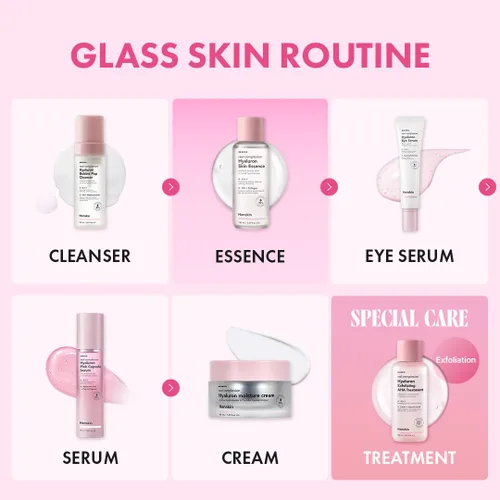 Vista 9 de Hanskin Hyaluron Skin Essence Toner – Tónico hidratante coreano para piel de cristal, ácido hialurónico y colágeno, astringente hidratante ligero