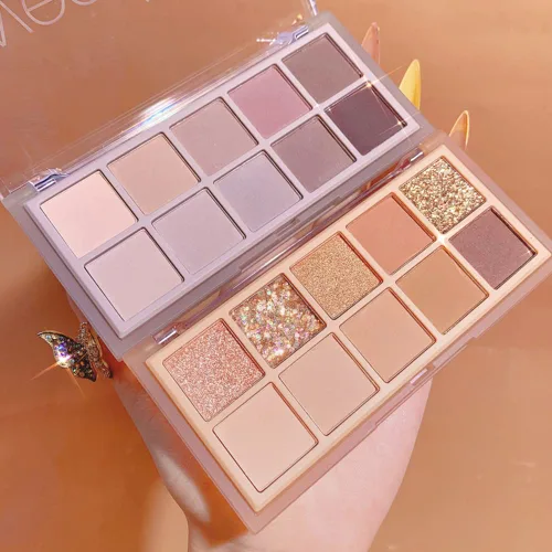 Vista 5 de BestLand Matte Nudes Paleta de sombras de ojos – Ultra Pigmentado, mezclable y de larga duración mate, brillante y acabado metálico sombra de ojos