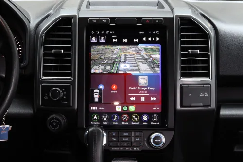 Vista 4 de LINKSWELL - Repuesto de radio Android de 12.1 pulgadas para F150 2015-2020 y 2017-2022 F250/F350/F450 Navegación GPS Android Unidad principal