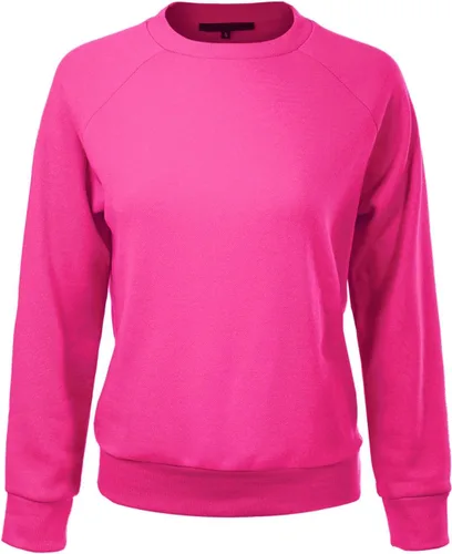 Vista 71 de MixMatchy Sudadera básica suave y cómoda de forro polar con cuello redondo para mujer