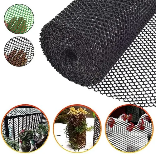 Vista 3 de TORIS Malla de alambre de pollo de plástico Malla hexagonal de plástico para aves de corral Valla de alambre de pollo de plástico extruido Red