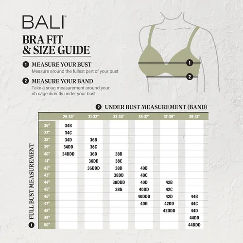 Vista 6 de Bali - Comfort Revolution - Brasier sin varillas para mujer, brasier de cobertura completa estilo ComfortFlex Fit - DF3488
