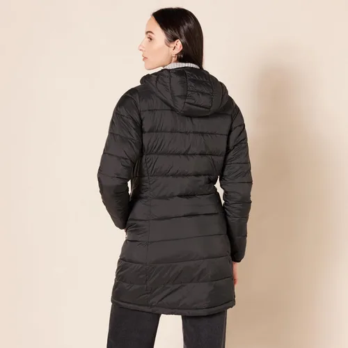 Vista 82 de Amazon Essentials - Abrigo acolchado, ligero y resistente al agua con capucha para mujer, disponible en talla extragrande