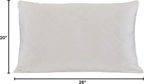Vista 2 de Sleep & Beyond MyWoolly - Almohada ajustable rellena de lana 100% natural con funda de satén de algodón lavable, transpirable y regula