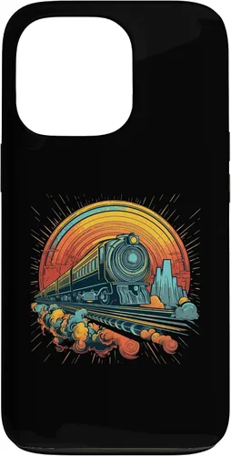 Vista 10 de Funda para iPhone 16 Train Locomotora y modelo de trenes de ferrocarril