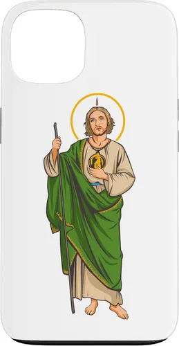 Vista 7 de Funda para iPhone 16 San Judas Tadeo. Santo De Las Causas Difícil