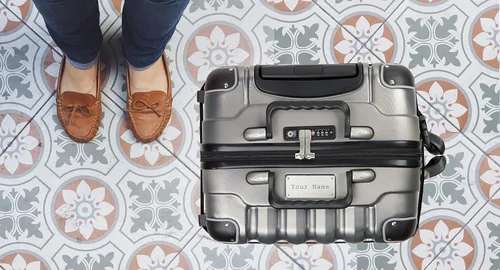 Vista 2 de VinGardeValise Maleta de viaje para vino, hasta 12 botellas (plata) con placa de identificación personalizada para equipaje