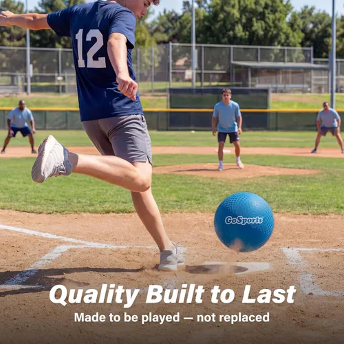 Vista 3 de GoSports Playground Balls for Kids - Choose 8.5” or 10” Sizes - Heavy Duty Set of 6 with Carry Bag and Ball Pump