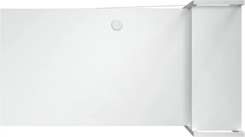 Vista 8 de Ames - Escritorio reversible para computadora de juegos de 47 pulgadas con estantes ajustables, escritorio de oficina en casa, gestión de cables