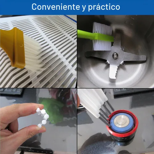 Vista 4 de CRAFNEW - Juego de 22 cepillos de limpieza pequeños, kit de cepillos de limpieza electrónicos Ideal para limpiar teclados de computadora
