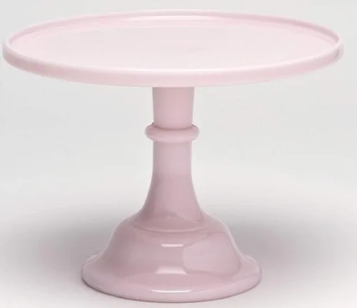 Vista 6 de Bandeja de pastelería para pastelería/soporte para cupcakes, patrón liso y simple, hecho en Estados Unidos, vidrio Mosser USA
