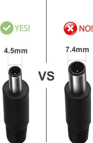 Vista 3 de Cargador adaptador de CA de repuesto de 19.5V 2.31A 45W para Dell Inspiron 15 14 3551 3555 3558 Series XPS 11 12 13 L221X L321X Latitude 12 13 7202