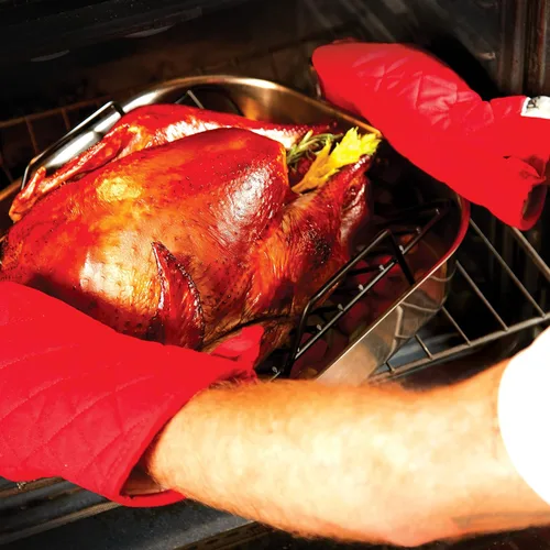 Vista 10 de All-Clad E752S264 Asador pequeño de acero inoxidable apto para lavavajillas con estante de utensilios de cocina, color plateado, L, Acero inoxidable