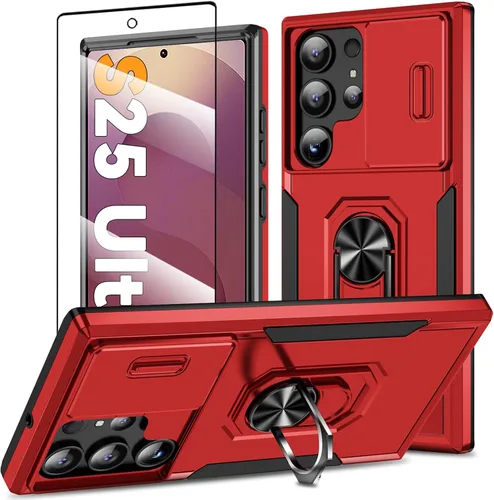 Vista 15 de Funda magnética para Samsung Galaxy Note 20 Ultra con soporte de anillo [con protector de pantalla] [Compatible con carga inalámbrica MagSafe] Funda