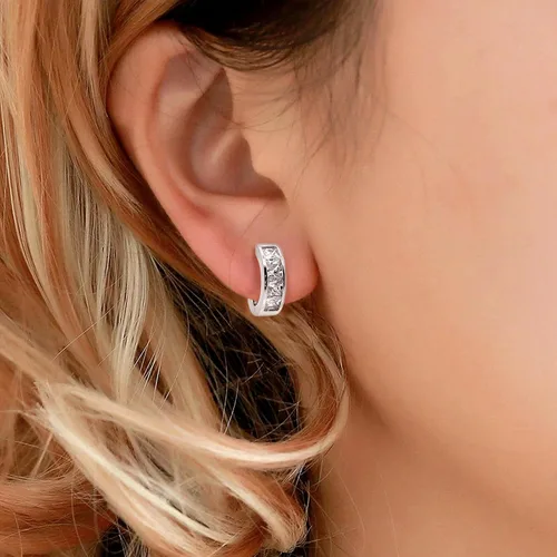Vista 5 de JEROOT Aretes magnéticos de titanio para mujer, aretes de titanio puro para orejas sensibles, 1 par de aretes de oreja para mujer para regalo