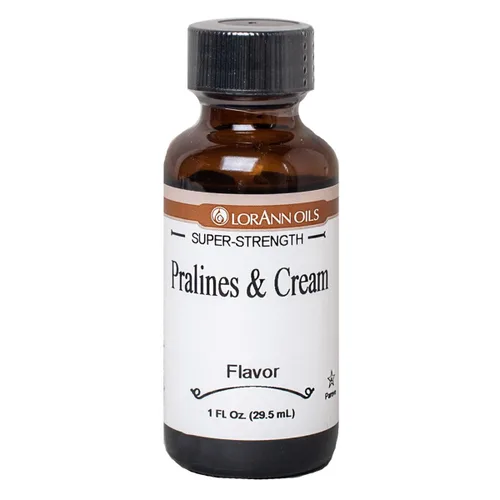 Vista 4 de LorAnn sabor a pralinés y crema SS, botella de 1 onza
