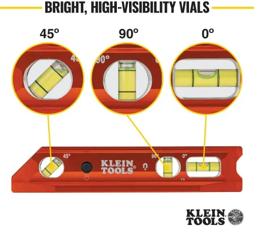 Vista 4 de Klein Tools Juego de llaves hexagonales 935RBLT de nivel (9 pulgadas) y 70550