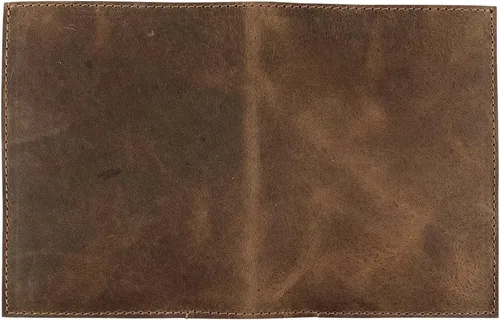 Vista 8 de Hide & Drink, Organizador de pasaporte doble de cuero hecho a mano de cuero de grano completo, Bourbon Marrón, Cartera de viaje