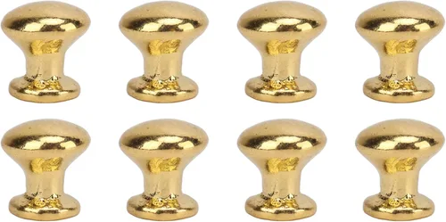 Vista 10 de Pomos para manija de puerta de casa de muñecas, 8 piezas a escala 1:12 a prueba de óxido, mango de metal para casa de muñecas, accesorios para casa