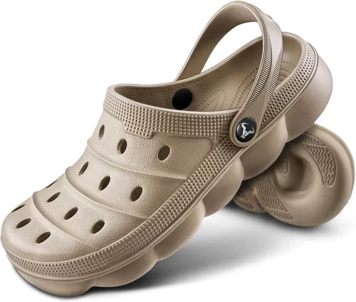 Vista 14 de BULLIANT Zuecos para Hombre, Sandalias de Mules Cómodas para Hombre y Mujer con Plantilla Acolchada y Soporte de Arco - EVA Ligera