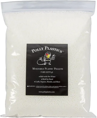 Vista 5 de Polly Plastics Pellets de color metálico para plástico moldeable Oro y plata Fabricado en los Estados Unidos