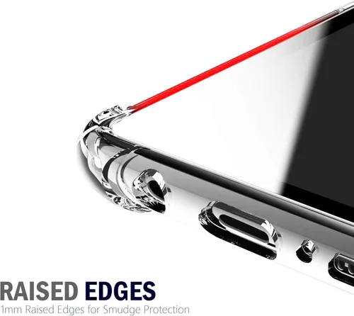 Vista 4 de CasesOnDeck Funda compatible con [Samsung Galaxy Note 8] Note 8, funda delgada y transparente de poliuretano termoplástico flexible con protección