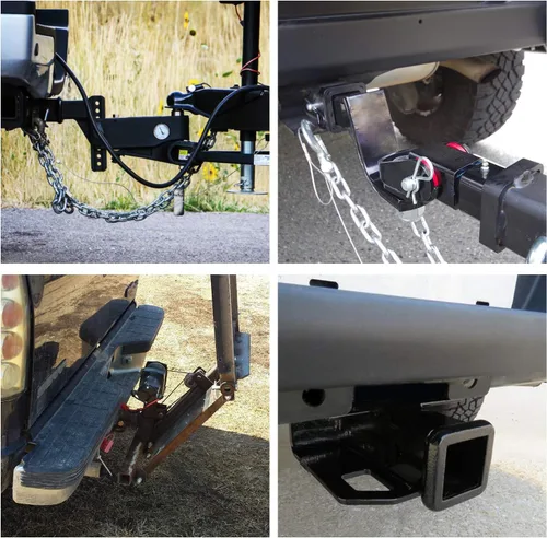 Vista 9 de Nilight - JK-61A Kit receptor de enganche de remolque de parachoques trasero de 2 pulgadas, compatible con Jeep Wrangler JK 2007-2018 de 4 puertas