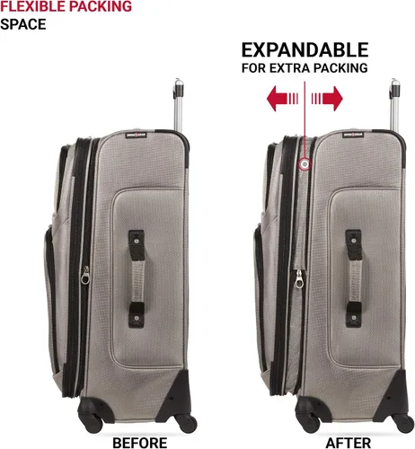 Vista 5 de SwissGear - Equipaje suave expandible Sion con ruedas Peltre